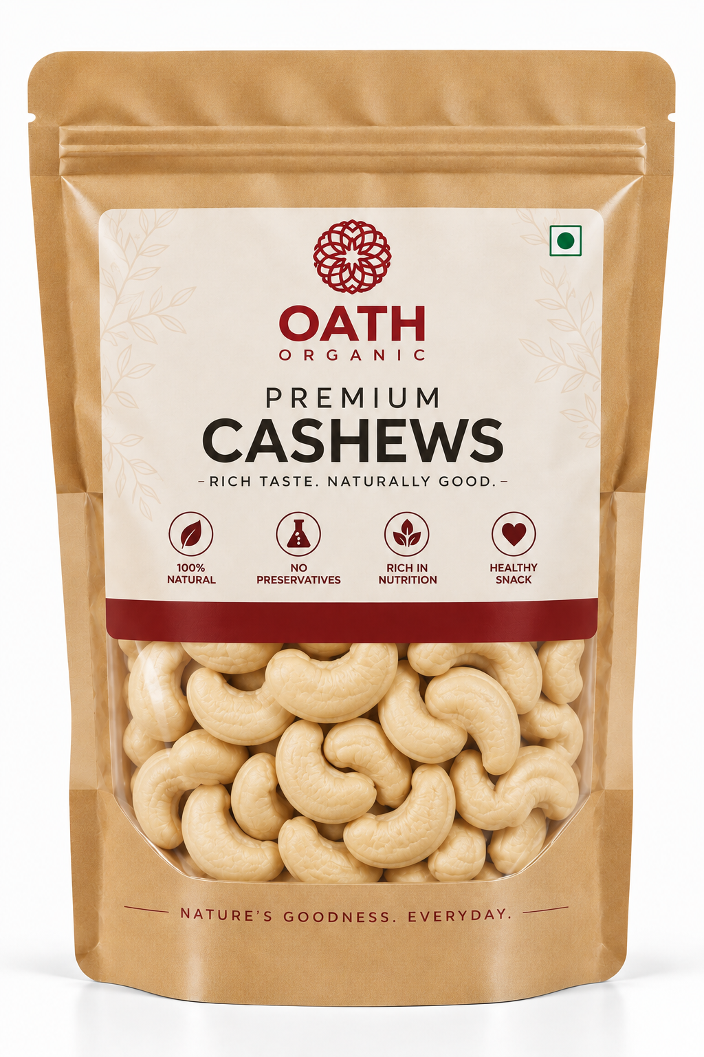 Oath Organic Premium Cashews